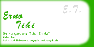 erno tihi business card